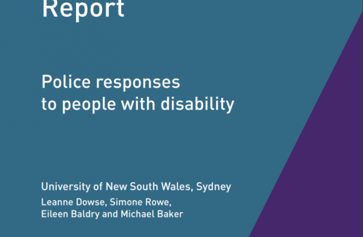 Cover of the Police responses to people with disability report