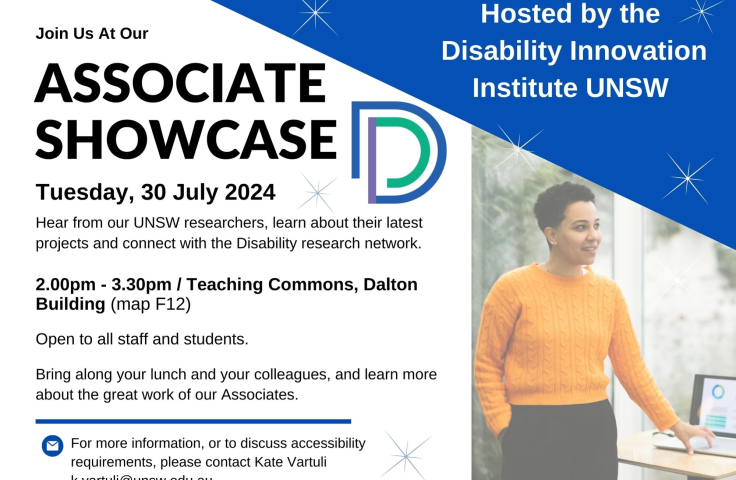Flyer for Associate Showcase