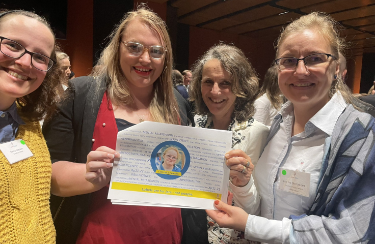 The GeneEQUAL team: four women smiling for the camera